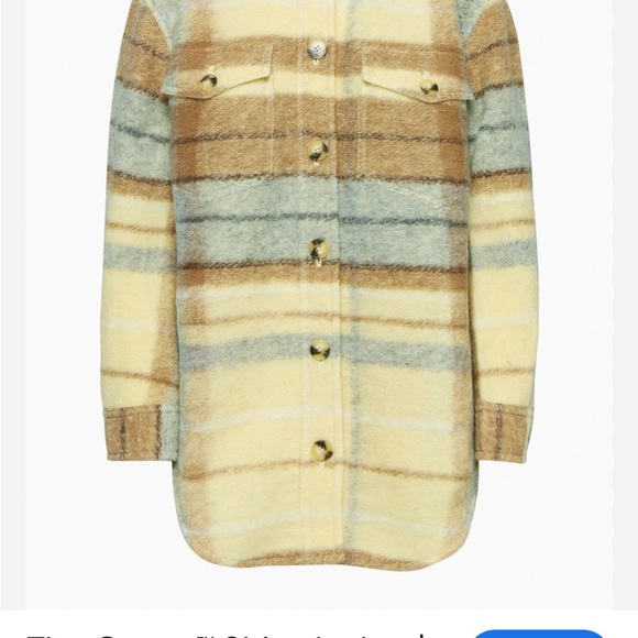 Wilfred Jackets & Blazers - The Ganna yellow plaid shirt jacket